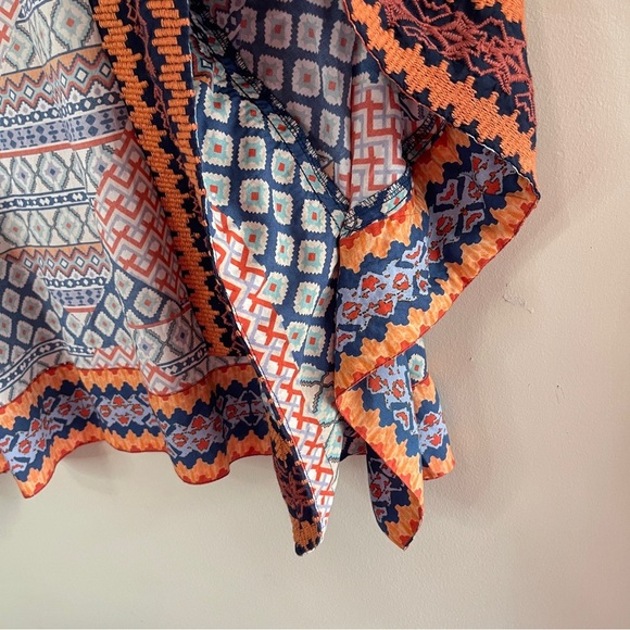 TOLANI Embroidered Modal Patchwork Print Kimono, One Size - Picture 4 of 11